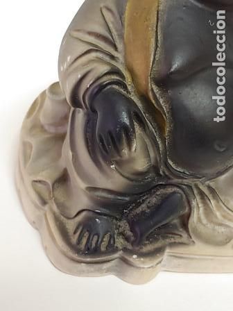 Vintage: PEQUE&Ntilde;O BUDA DE LA SUERTE SENTADO EN MARMOLINA - Foto 4