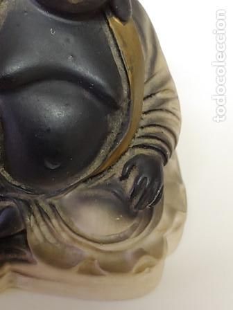 Vintage: PEQUE&Ntilde;O BUDA DE LA SUERTE SENTADO EN MARMOLINA - Foto 5