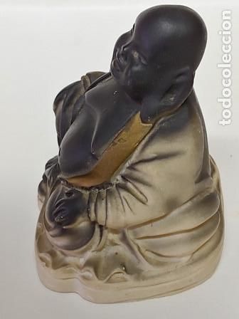 Vintage: PEQUE&Ntilde;O BUDA DE LA SUERTE SENTADO EN MARMOLINA - Foto 9