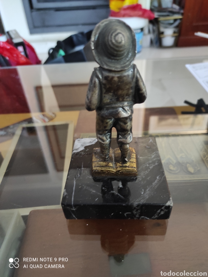 Vintage: Sancho Panza figura en bronce. - Foto 2