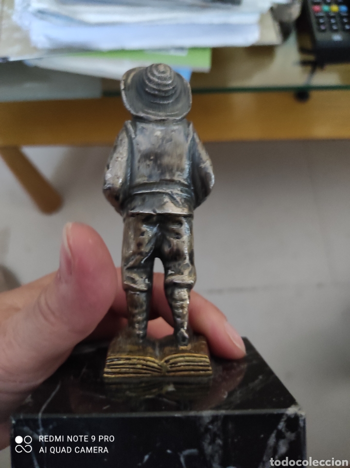 Vintage: Sancho Panza figura en bronce. - Foto 6