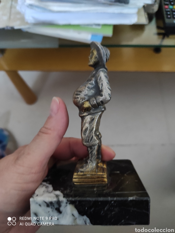 Vintage: Sancho Panza figura en bronce. - Foto 7