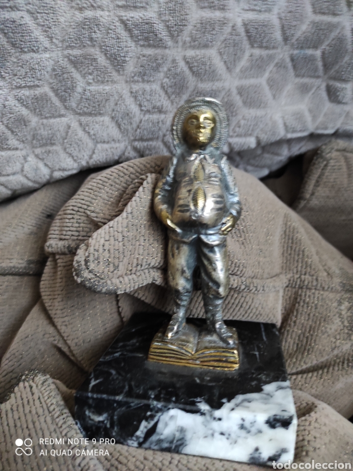 Vintage: Sancho Panza figura en bronce. - Foto 8