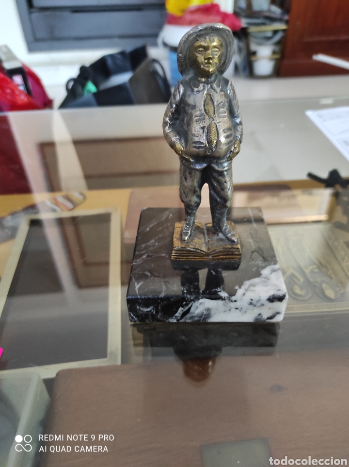 Vintage: Sancho Panza figura en bronce. - Foto 1