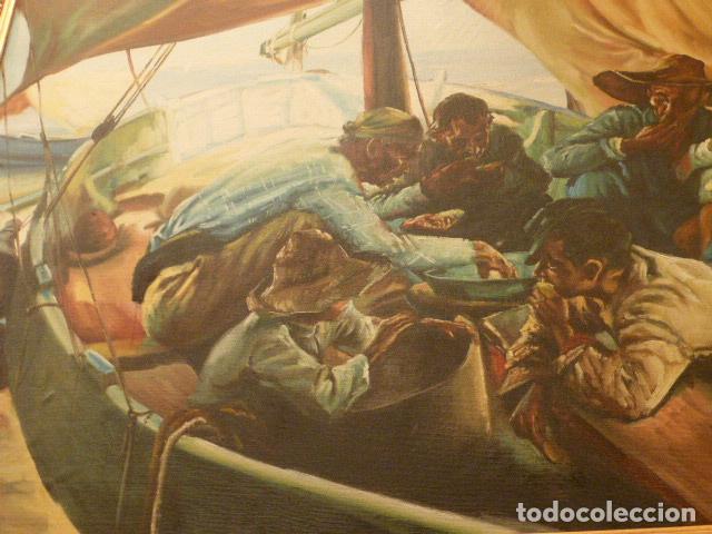 Vintage: CUADRO SOBRE LIENZO Y MARCO BARROCO. - Foto 3