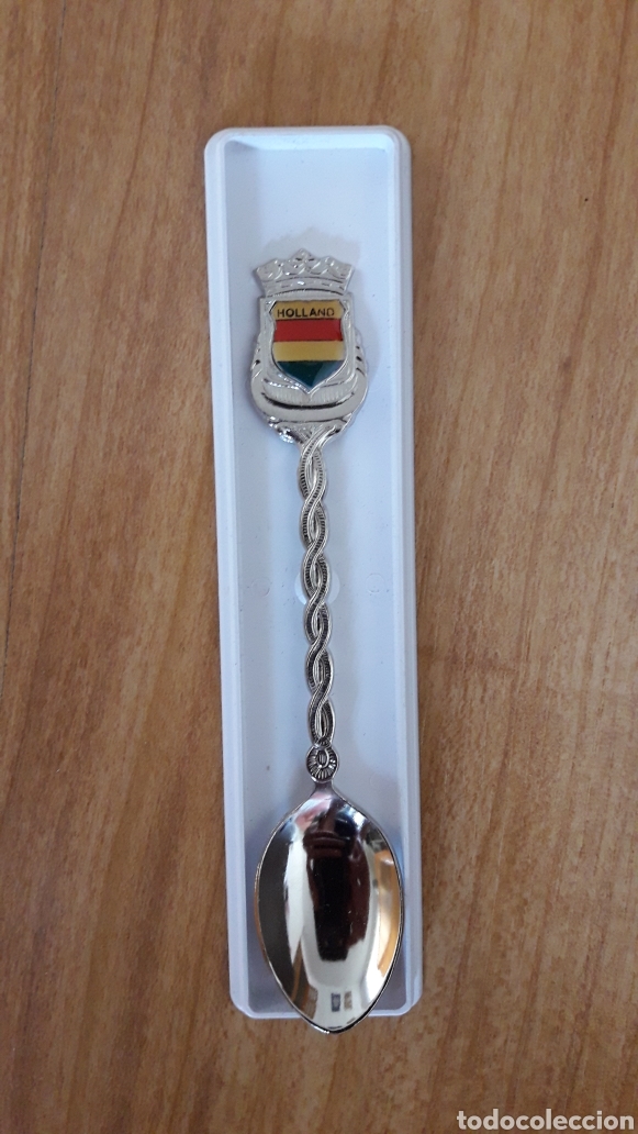 Vintage: CUCHARILLA CON BANDERA DE HOLANDA - Foto 2