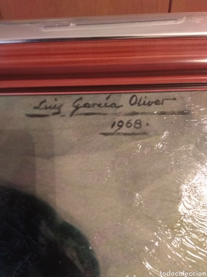 Vintage: cuadro lamina con firma - Foto 2