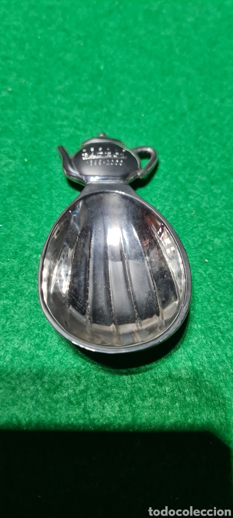Vintage: Preciosa y curiosa cuchara plateada de la marca Silea. Para bolsas de Te. Con inscripci&oacute;n. Ver foto
