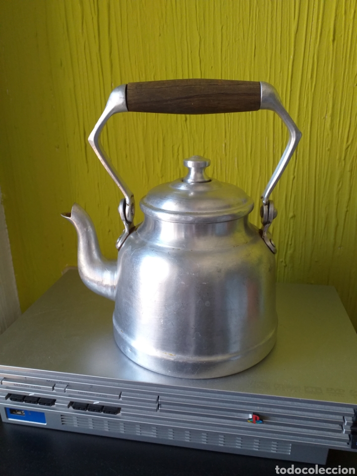 Vintage: Cafetera de aluminio - Foto 1