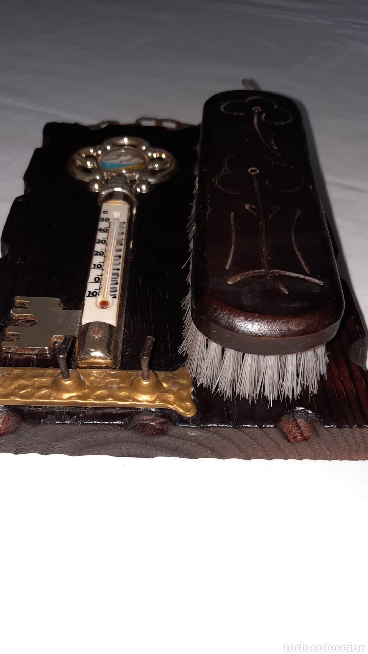 Vintage: Colgador de llaves con cepillo - Foto 2