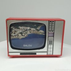 Vintage: VISOR DE DIAPOSITIVAS EN FORMA DE TELEVISIÓN, RECUERDO TURÍSTICO DE SALOU, PRINCIPIO AÑOS 90.. Lote 266760218