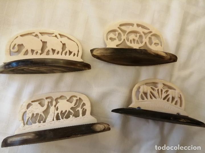 Vintage: LOTE DE CUATRO FIGURAS DE MARFIL