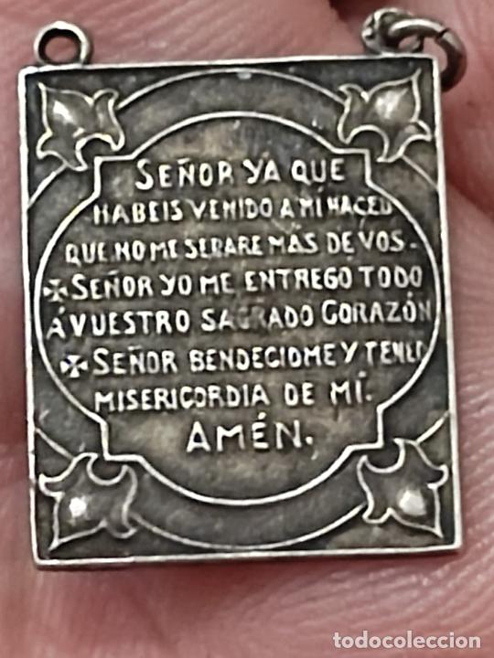 Vintage: COLGANTE PLATA ORACION 2 X 1,5 CM LEER DESCRIPCI&Oacute;N