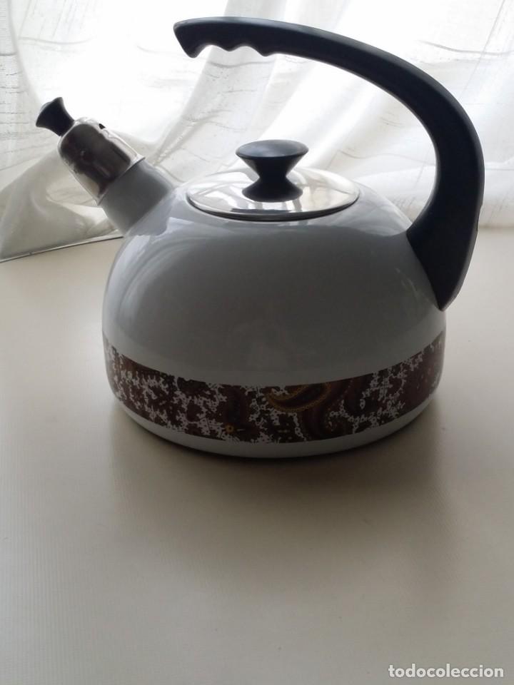 Vintage: TETERA INGLESA PORCELANA ESMALTADA - Foto 1