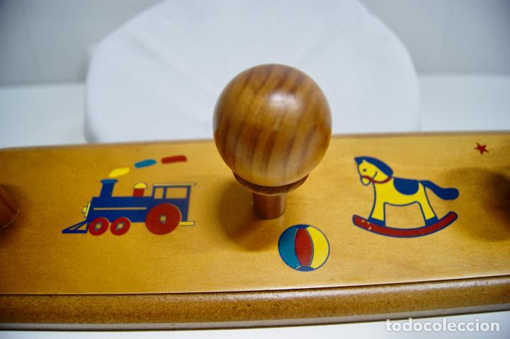 Vintage: Percha madera con dibujos - Foto 6