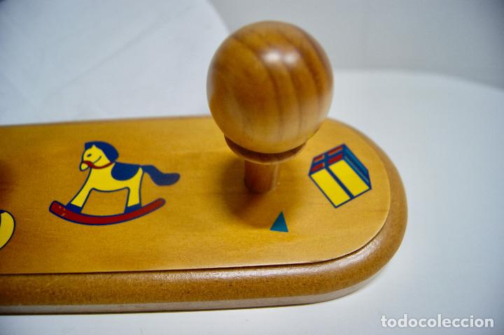 Vintage: Percha madera con dibujos - Foto 8