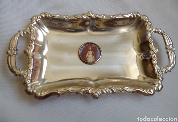 Vintage: Bandeja plateada San Juli&aacute;n de Cuenca - Foto 1