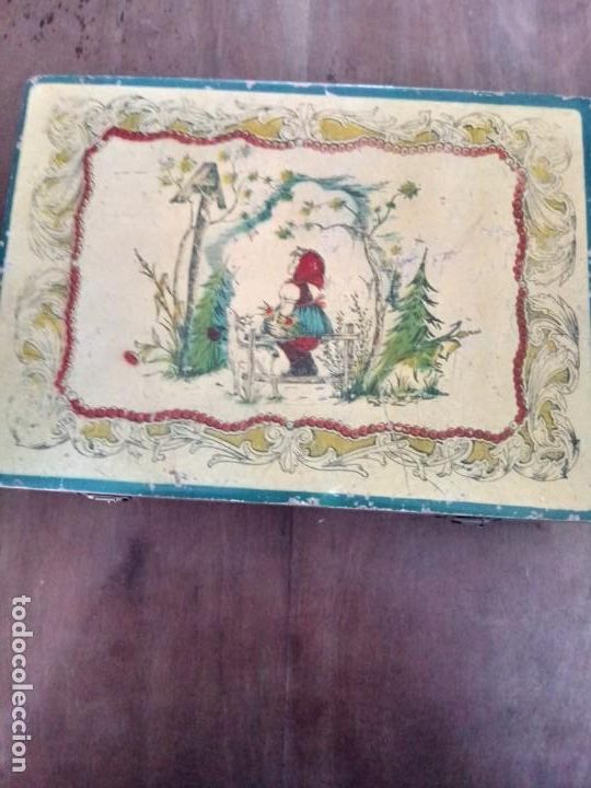 Vintage: Estuche de labor de madera - Foto 2