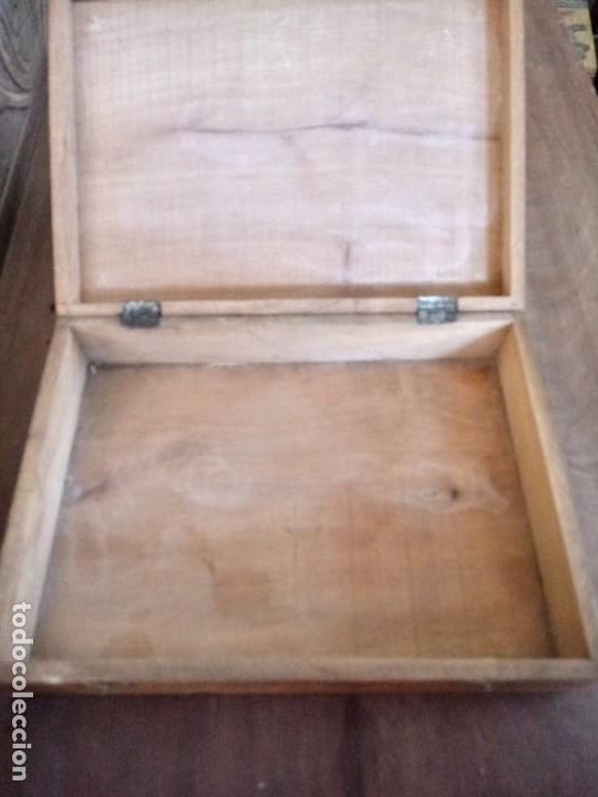 Vintage: Estuche de labor de madera - Foto 3