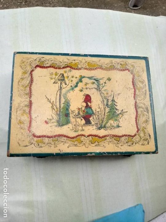 Vintage: Estuche de labor de madera - Foto 4