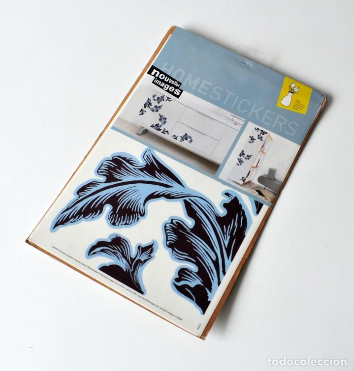 Vintage: Adhesivos decorativos Nouvelle Images. Hojas de Acanthus. Dise&ntilde;o de Arthur. Made in France. A&ntilde;o 2009