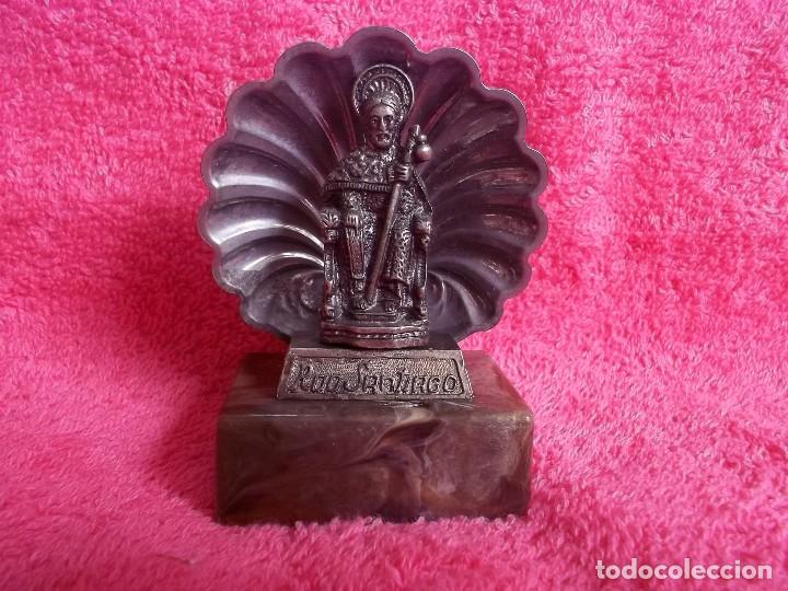 Vintage: FIGURA CONCHA DE METAL-RECUERDO SANTIAGO COMPOSTELA