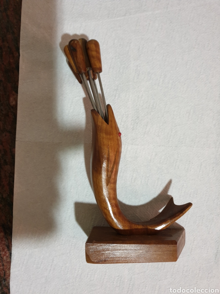 Vintage: PINCHERO/ PALILLERO EN FORMA DE PEZ - Foto 1