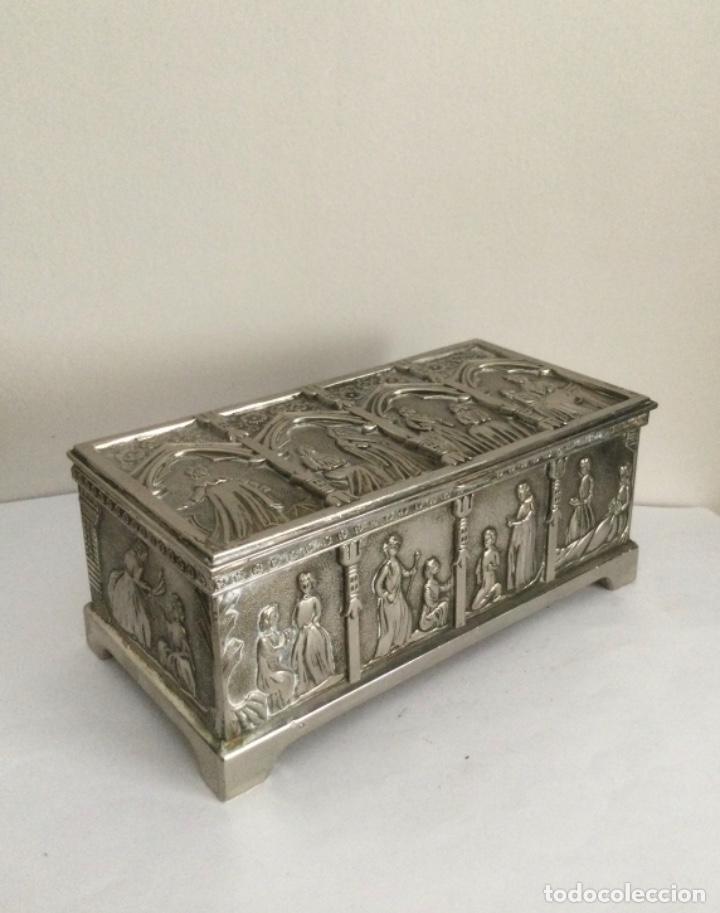 Vintage: ANTIGUO COFRE, CAJA JOYERO - Foto 4