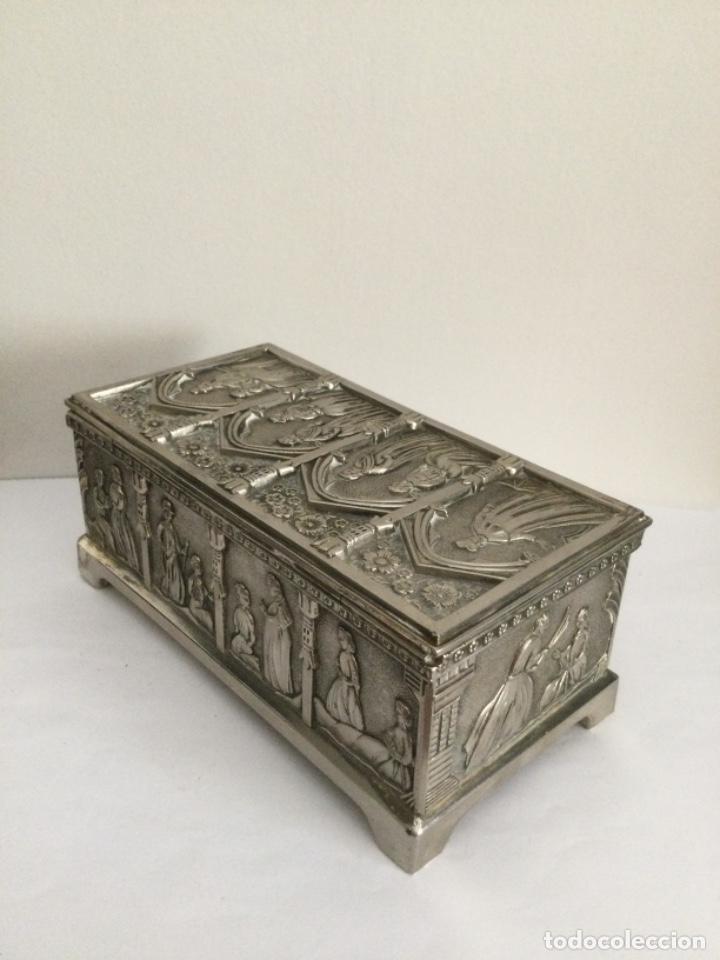 Vintage: ANTIGUO COFRE, CAJA JOYERO - Foto 7
