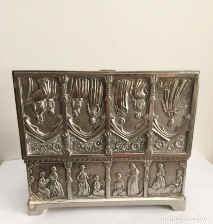 Vintage: ANTIGUO COFRE, CAJA JOYERO - Foto 8