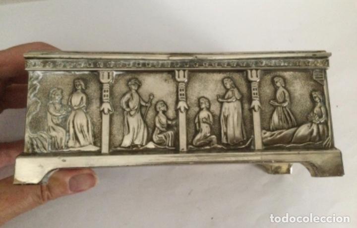 Vintage: ANTIGUO COFRE, CAJA JOYERO - Foto 14