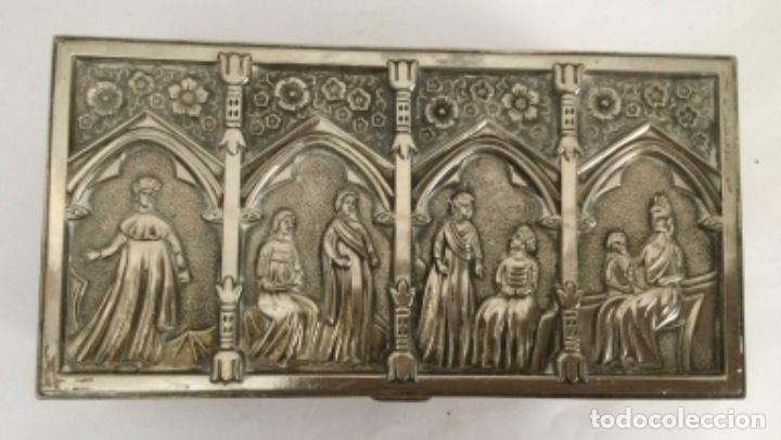 Vintage: ANTIGUO COFRE, CAJA JOYERO - Foto 18