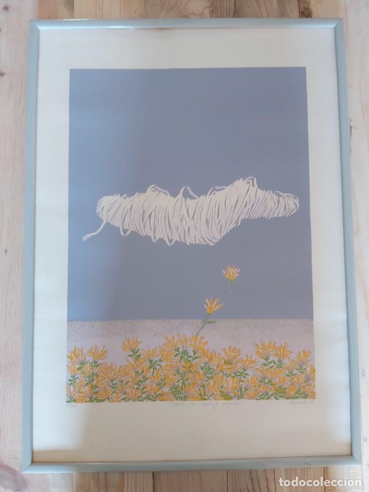 Vintage: G Muerta con vendajes car&iacute;simos. Belmonte 1978. L&aacute;mina enmarcada.