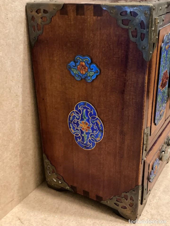Vintage: Caja china con esmaltes - Foto 4