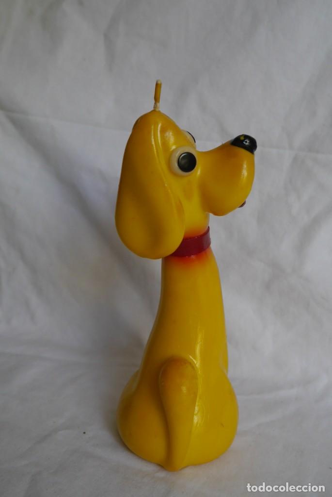 Vintage: Vela de cera decorativa en forma de perro - Foto 3