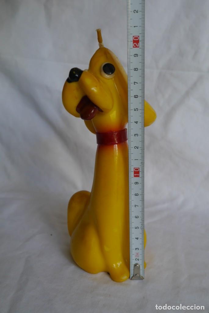 Vintage: Vela de cera decorativa en forma de perro - Foto 7