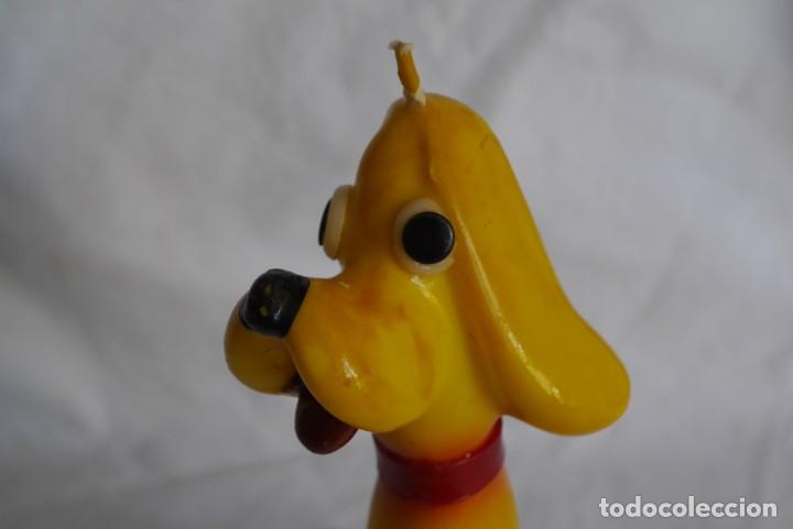 Vintage: Vela de cera decorativa en forma de perro - Foto 9