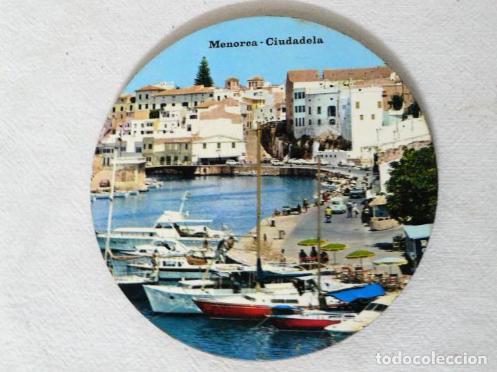 Vintage: POSAVASOS CON SOPORTE DE MADERA.MENORCA - Foto 6