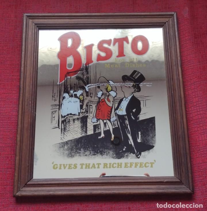 Vintage: Anuncio sobre espejo de Bisto UK - Foto 1
