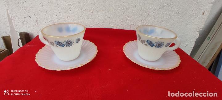 Vintage: parejas de tazas e cristal opalino - Foto 1