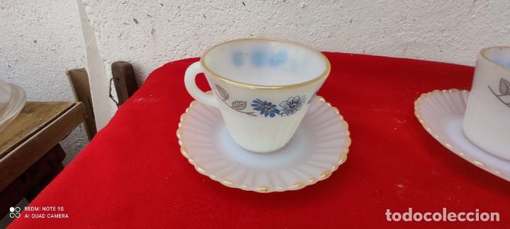 Vintage: parejas de tazas e cristal opalino - Foto 2