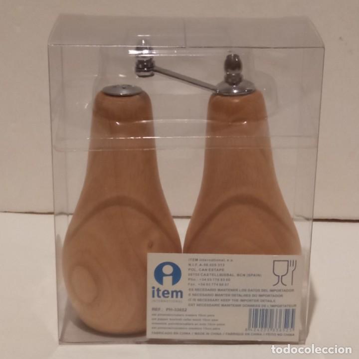 Vintage: SALERO Y PIMENTERO MADERA - Foto 1