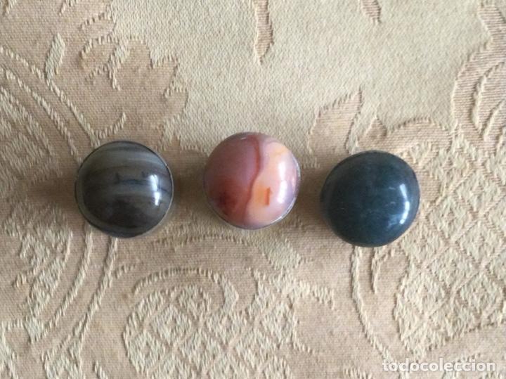 Vintage: LOTE 3 PEQUE&Ntilde;AS CAJAS CON PIEDRAS NATURALES