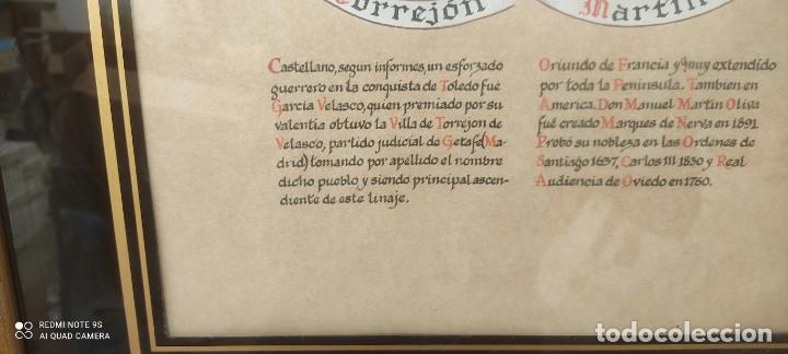 Vintage: cuadro con escudo familiar pintado - Foto 4