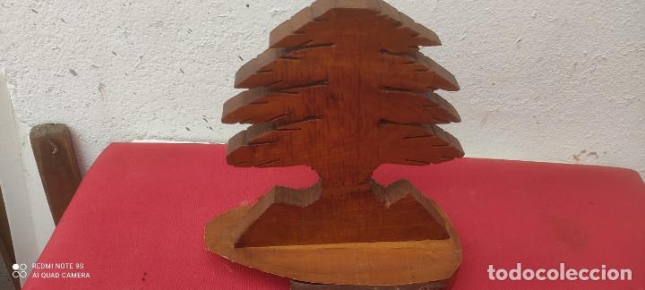 Vintage: figura arbol de madera - Foto 2