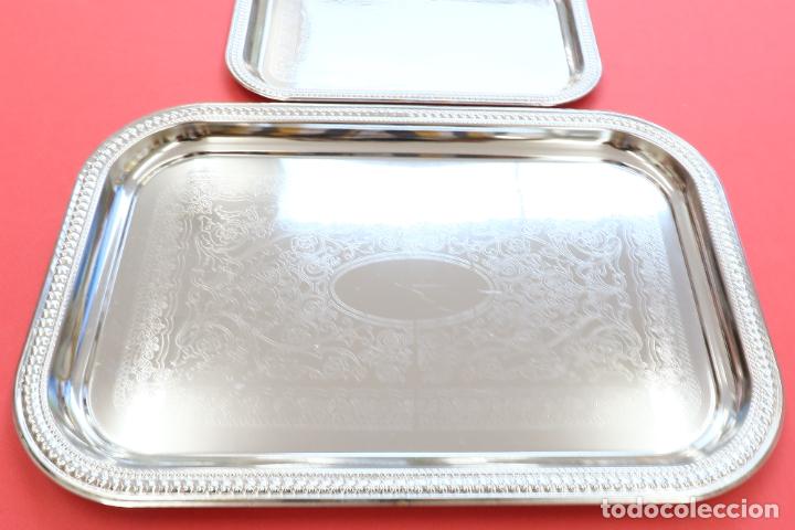 Vintage: 2 Bonitas Bandejas, miden 33X23 y 22X15 cm