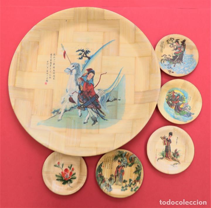 Vintage: Bonitas Bandejas de bamb&uacute;