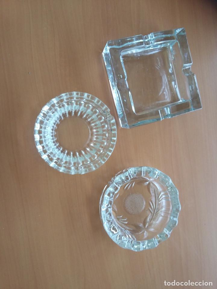 Vintage: 16-00092 PACK 3 CENICEROS CRISTAL - Foto 1