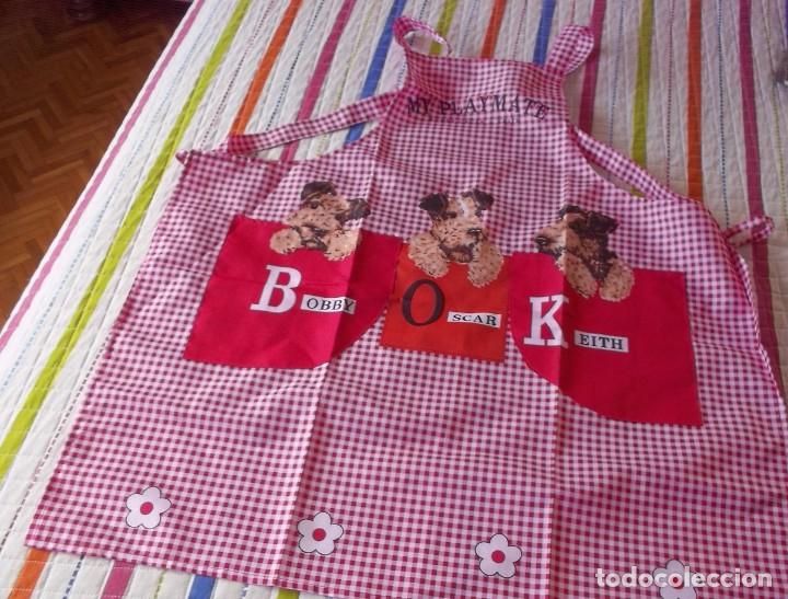 Vintage: DELANTAL CON PERRITOS - Foto 1