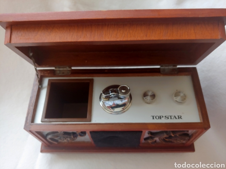 Vintage: Radio Top Star con mechero, en madera - Foto 2